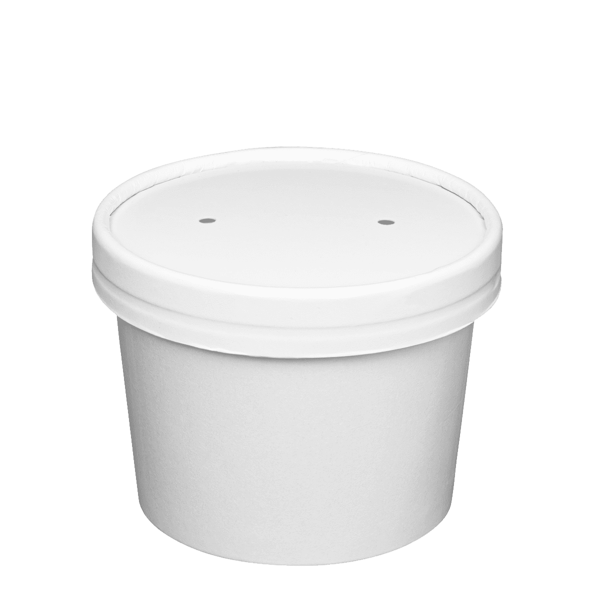 Comfy Package [25 Sets] 16 oz. Paper Food Containers with Vented Lids, to Go Hot Soup Bowls, Disposable Ice Cream Cups, Kraft