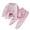 Pink, variant on Zwiiyzr 2025 3M-7Y Thermal Underwear Set for Kids Toddler Baby Clothes Cute Cartoon Fall Winter Base Layer Long Johns Sets for Girls Boys Gray