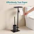 thumbnail image 5 of Stylish And Simple Floor-Standing Toilet Brush Paper Towel Holder, Thickened Carbon Steel Removable Paper Roll Storage Rack, Suitable For Bathrooms/Washrooms, 5 of 7