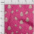 thumbnail image 2 of oneOone Viscose Chiffon Magenta Fabric Kawai Sewing Craft Projects Fabric Prints By Yard 42 Inch Wide, 2 of 5