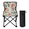 thumbnail image 2 of Outdoor Folding Chair 14.46x14.46x22.83 Inches, Camping Folding Chair Easy to Carry Ideal for Outdoor Picnics Camping Park Fishing Coral Roses Seamless, 2 of 8