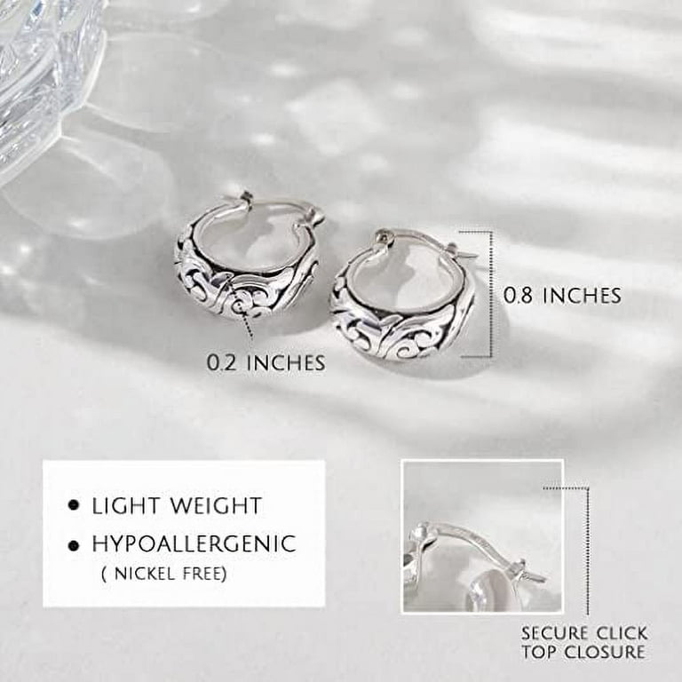 Oxidized earrings tops deals