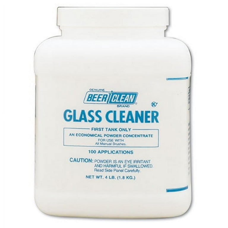 Beer Clean Glass Cleaner, Unscented, Powder, 4 lb. Container Beer Clean Glass Cleaner, Unscented, Powder, 4 lb. Container