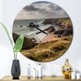 thumbnail image 3 of Designart "Expansive Coastal Views V" Coastal Oversized Wall Clock, 3 of 5