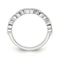 thumbnail image 2 of Araiya Fine Jewelry 10K White Gold Diamond Band Ring (1/10 cttw, I-J Color, I2-I3 Clarity) Size 7, 2 of 6