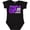 AB-Black, variant on Inktastic Purple Up Epilepsy Boys or Girls Baby Bodysuit