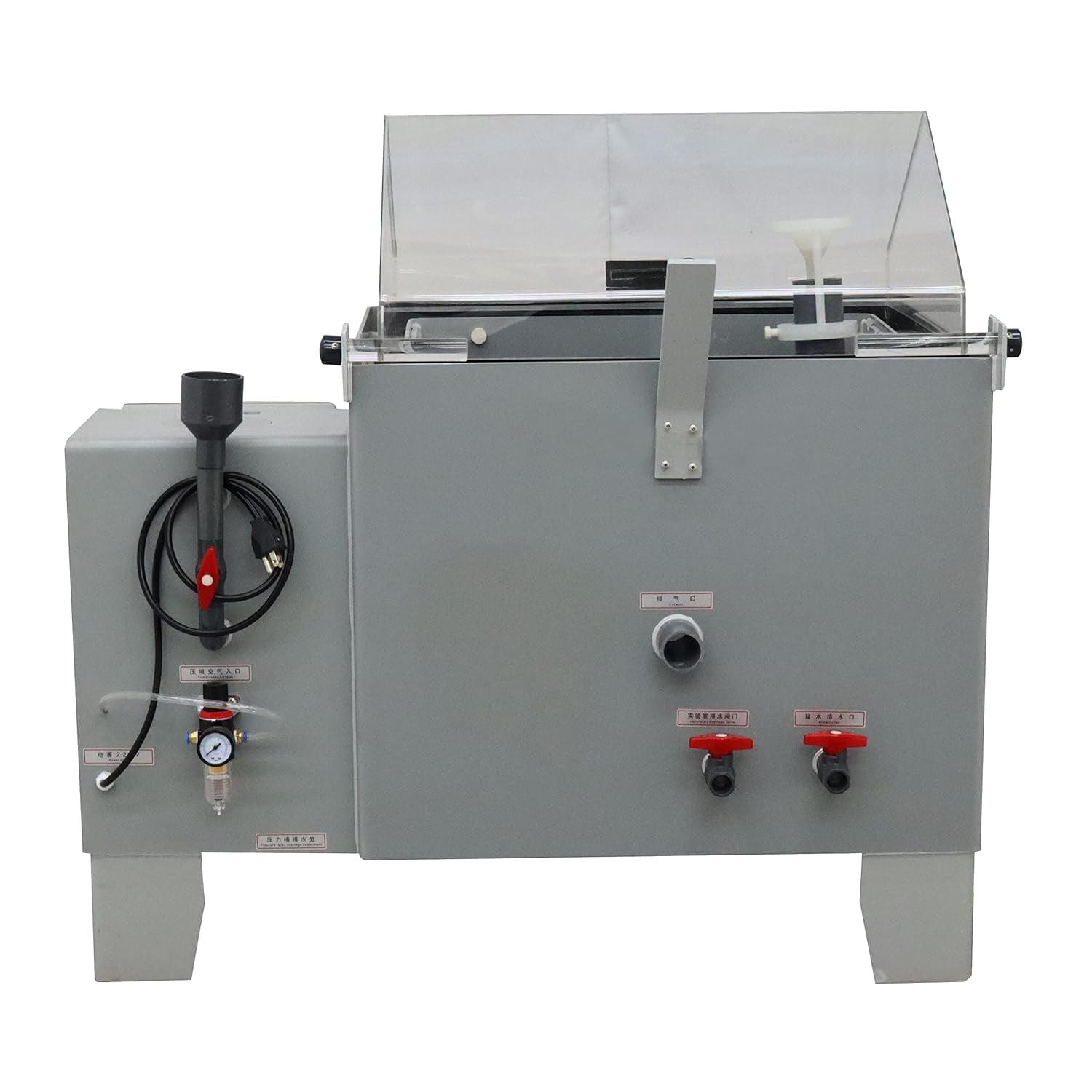 EQCOTWEA Salt Water Spray Testing Chamber Fog Corrosion Tester with Timing Function ABS Shell