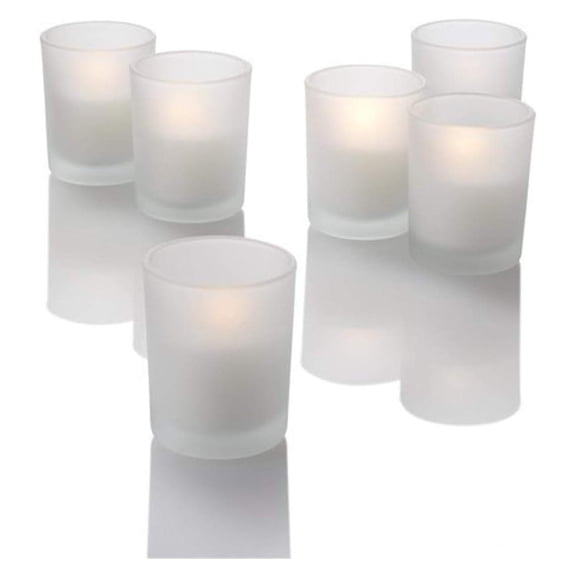 Set of 72 Premium Frosted Glass Votive Holders