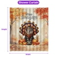 thumbnail image 5 of Happy Thanksgiving Maine Coon Turkey Costume Pumpkins Autumn Leaves Shower Curtain Cat Lover Kitten Owner Gifts Waterproof Bathroom Bathtub Curtain - 130144, 5 of 5