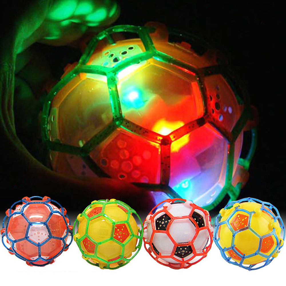 Flashing Light UNBreak Football Ball Kid TPR Flashing High Bouncing ...