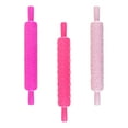 thumbnail image 1 of IFANLANDOR Assorted Color Plastic Embossed Rolling Pin Set for Baking Cookies and Crafts  3 Pieces, 1 of 7