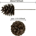 thumbnail image 2 of Pine Cones for Christmas Tree,Happon 8-10cm Christmas Natural Pine Cones,10 Pieces Pinecone Picks Christmas Tree Ornament for Christmas Tree Home Party Decoration Supplies, 2 of 7