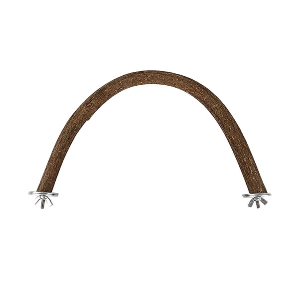 Juguete de percha de madera para pájaros, juguete de perca de jaula para loros, juguete para masticar loros en para pájaros pequeños y L