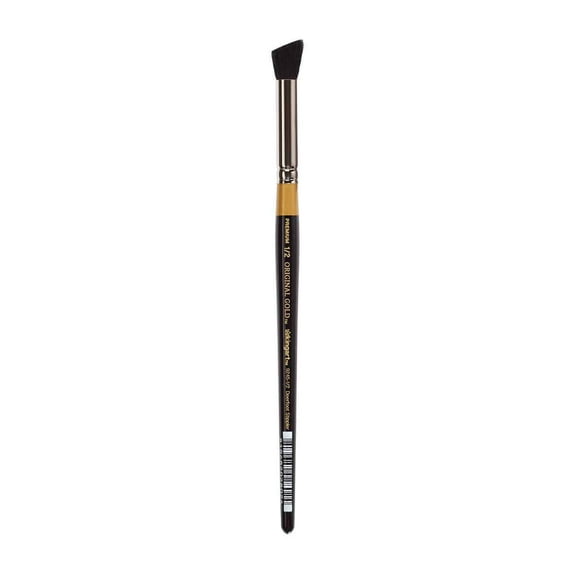 KINGART® Original Gold® Premium 9245 Deerfoot Stippler Series Artist Brushes, Natural Fitch Hair, All Media