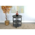 thumbnail image 2 of Sunny Designs Marina Black Sand Wood and Veneers Side Table, 2 of 2