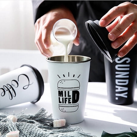 stainless steel takeaway coffee cup