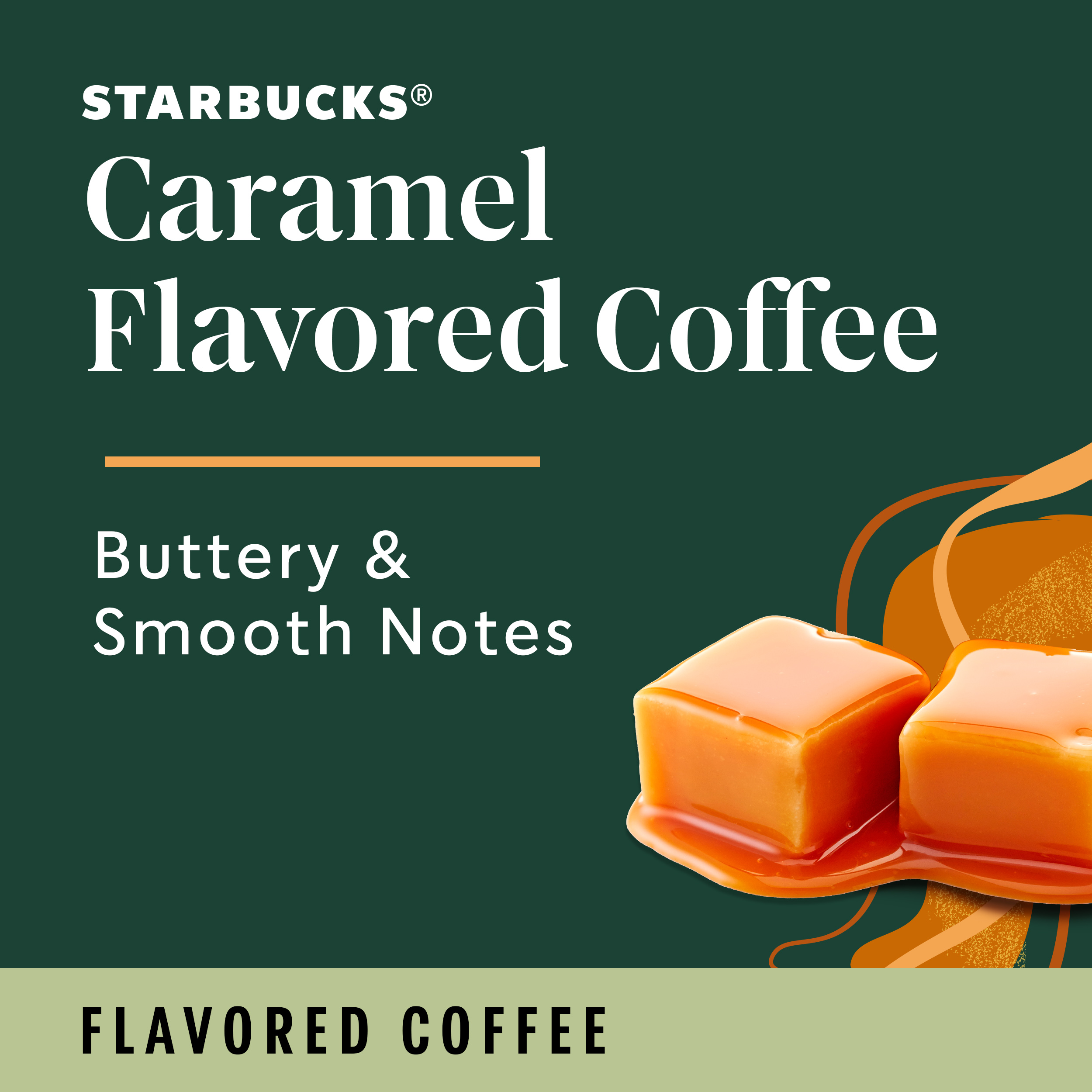 Starbucks Arabica Beans Caramel, Naturally Flavored, Ground Coffee, 11oz - image 3 of 8