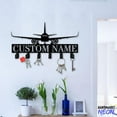 thumbnail image 4 of Handmadetneonsign Airplane Coat Rack Wall Hanger, Airplane Metal Wall Hooks, Airplane Keys Holder Home Decor 82814, 4 of 5