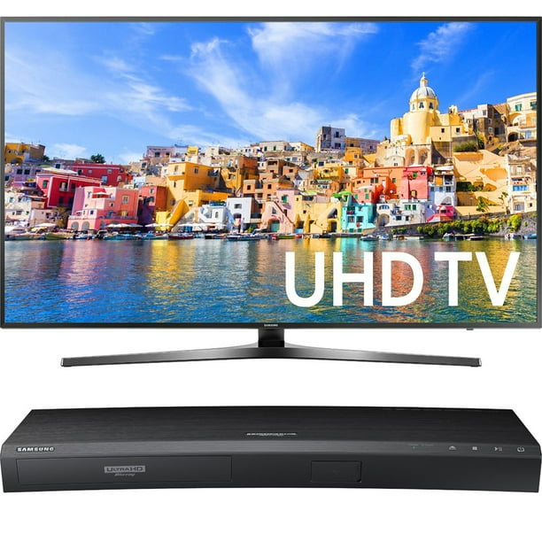 Samsung 65 Class Ku7000 7 Series 4k Uhd Tv Un65ku7000 With Samsung 3d Wi Fi 4k Ultra Hd Blu Ray Disc Player Walmart Com Walmart Com
