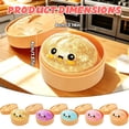 thumbnail image 2 of Juguete antiestrés apretable de dumpling con glitter Zercuop, 2 of 6