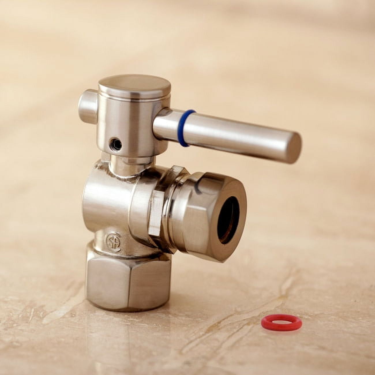 Kingston Brass CC44101 1/2" FIP x 1/2" or 7/16" Slip Joint Angle Stop Valve, Polished Chrome