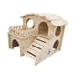 thumbnail image 5 of Casa de madera para hámster, accesorios para jaulas, caseta para hámster, caseta divertida, casa para jerbos 14cmx13cmx125cm, 5 of 9