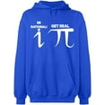 thumbnail image 2 of OXI Hoodie Sweatshirt - Be Rational Get Real Pi, Basic Casual Hoodie for Men's and Women Fleece Hoodie Long Sleeve - Royal Blue Small, 2 of 3