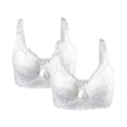 thumbnail image 1 of INSPIRE CHIC Women's Plus Size Full Coverage Padded Floral Underwired Bra, 1 of 6