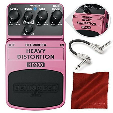 - Behringer HD300 Heavy Metal Distortion Effect Pedal with Cables & Fibertique Cleaning Cloth