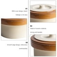 thumbnail image 6 of ifundom Ceramic Serving Bowls with Lids, Beige Steamed Rice Bowls Set of 1, Kitchen Dinnerware for Everyday Use, 6 of 6