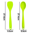 thumbnail image 2 of Juego de mini utensilios de cocina de 2 piezas: utensilios de cocina de silicona con espátulas, 2 of 5