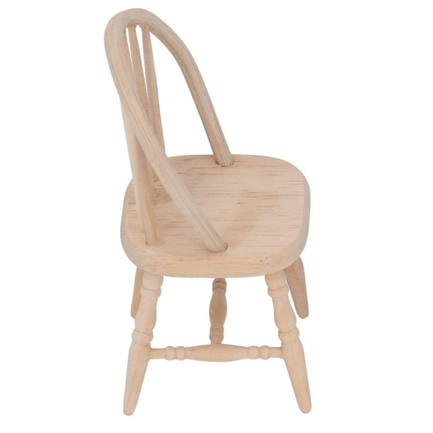 Silla de madera para casa de munecas silla de madera para casa de munecas 1 12 modelo de mini silla silla de madera en miniatura muy recomendable Walmart en linea