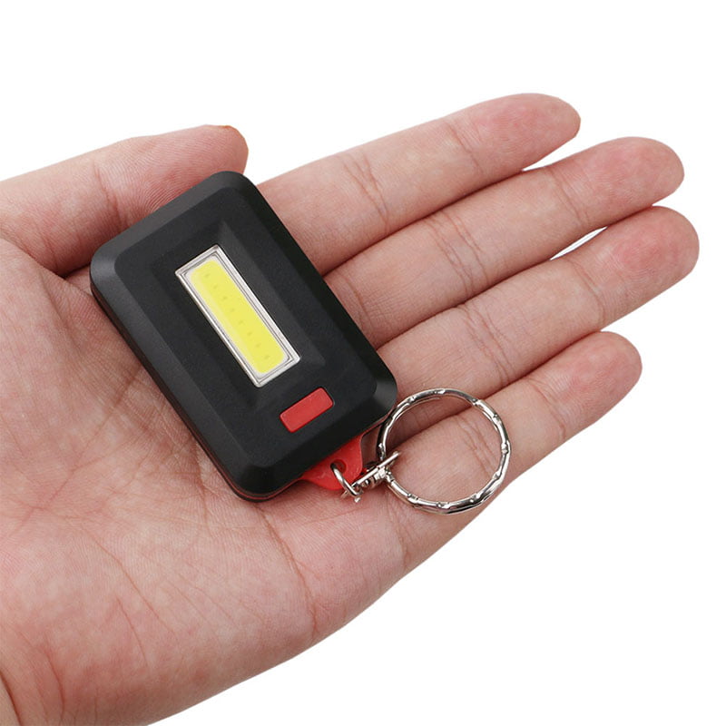 USB COB LED Flash Light Pocket Torch Key Flashlight Keychain ULTRA STRONG