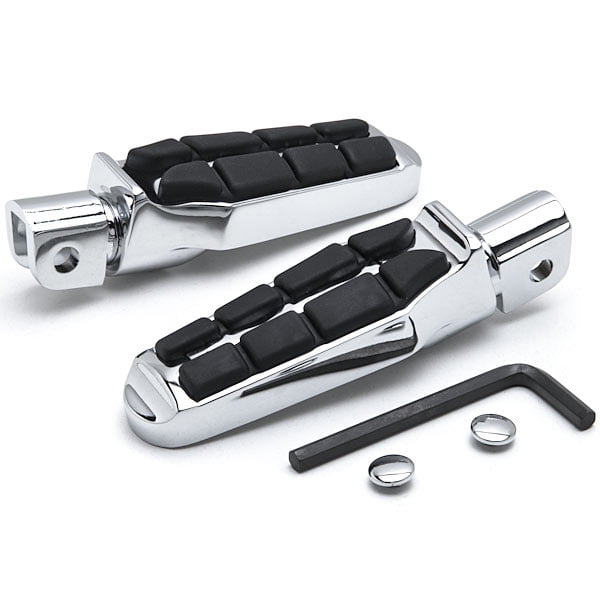 Chrome Motorcycle Wing Foot Pegs Footrests L+R For Can-Am Spyder RS Models** 2008-2013 Front 