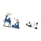 thumbnail image 5 of Colección de figuras de arte en resina de ciervos y pandas para decoración del hogar, sala de estar, mesa o chimenea., 5 of 8