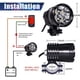 thumbnail image 5 of Faros LED auxiliares para motocicleta, faros delanteros adicionales para motocicleta, proyector de luz antiniebla de 12 V para camión, motocicleta, quad, scooter., 5 of 5