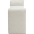 thumbnail image 3 of Meridian Furniture Stylus Banc en Tissu Crème, 3 of 5