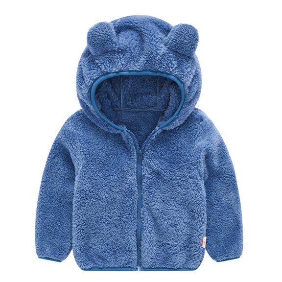 Venzia Kids Toddler Jacket Baby Boys Girls Winter Villus Solid Coat Warm Waistcoat Fall Outfits 2-3 Years