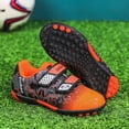 thumbnail image 4 of Soccer Cleats Outdoor Kids Atheletic Turf Football Shoes Toddlers Boys Girls Orange/Black, 4 of 6