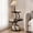 Black, variant on Biemlerfn 4-Tier Round Side Table, Small End Table with Metal Frame, Wood Nightstand for Patio, Sofa, Living Room & Bedroom, Brown