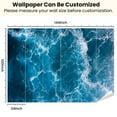 thumbnail image 3 of Peel and Stick Wallpaper Deep Blue Sea Modern Art Wall Mural Decor Self Adhesive and Removable 100in x 144in, 3 of 8