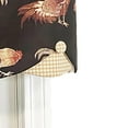 thumbnail image 2 of Cockadoodle Petticoat 3"Rod Pocket Window Valance 50" x 15" Black by RLF Home, 2 of 3