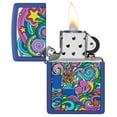thumbnail image 3 of Zippo Abstract Design Royal Blue Matte Pocket Lighter, 3 of 6