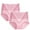 Pink, variant on Tumotour 2Pcs Underwear For Women Underwear Briefs High Waist Full Coverage Panties Plus Size Briefs
