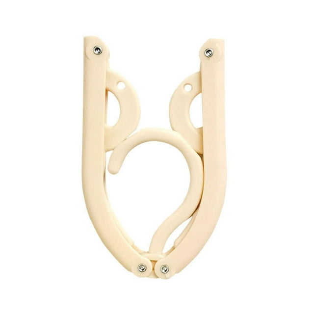 Less Than 5 Rack Multifunctional Plastic Folding Hanger Retractable Portable Travel Hangers Foldable Coat Hanger Folding Hangers for Traveling Space Saving Clothes Hangers Portable Travel Hanger