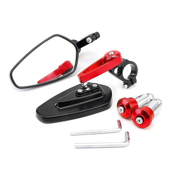 1 Pair 22mm Motorcycle Bar End Rear Mirrors Replacement Retro Handlebar Side View Mirror Modified Accessories