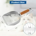 thumbnail image 4 of Cat Litter Scoop with Hook, Heavy Duty and Speed Sifter 304 Stainless Steel Sifter with Deep Shovel, Durable Kitty Metal Scooper for Litter Box Kitten Pooper Lifter with 2 Different Width Sifter, 4 of 7