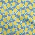 thumbnail image 1 of oneOone Cotton Silk Violet Fabric Tropical Pineapple With Leaf Sewing Craft Projects Fabric Prints By Yard 42 Inch Wide, 1 of 4