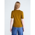 thumbnail image 4 of Free Assembly Women's and Women's Plus Cozy Yarn Sweater Tee with Short Sleeves, Sizes XS-4X, 4 of 6