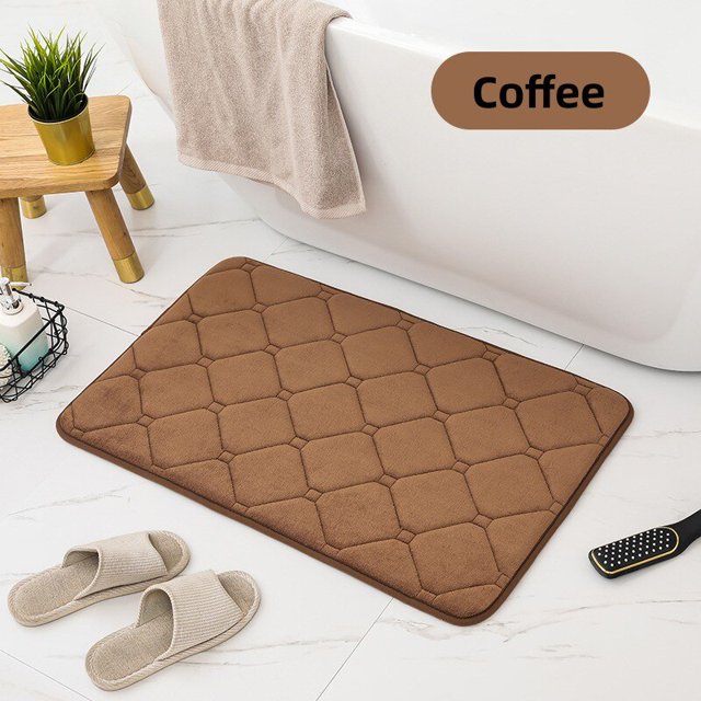 Memory Foam Bath Mat Super Water Absorption Machine Washable Bathroom Rug,Soft,Absorbent Quick Dry Bathmat Floor Rugs